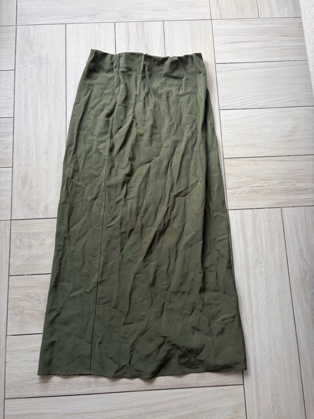 Zara Olive Green Maxi Skirt